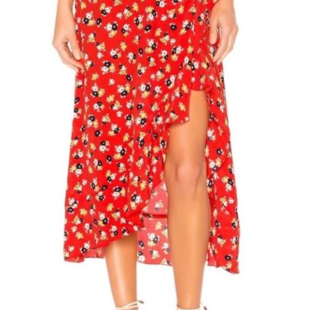 Anthropologie Faithfull Celeste Wrap Midi Skirt